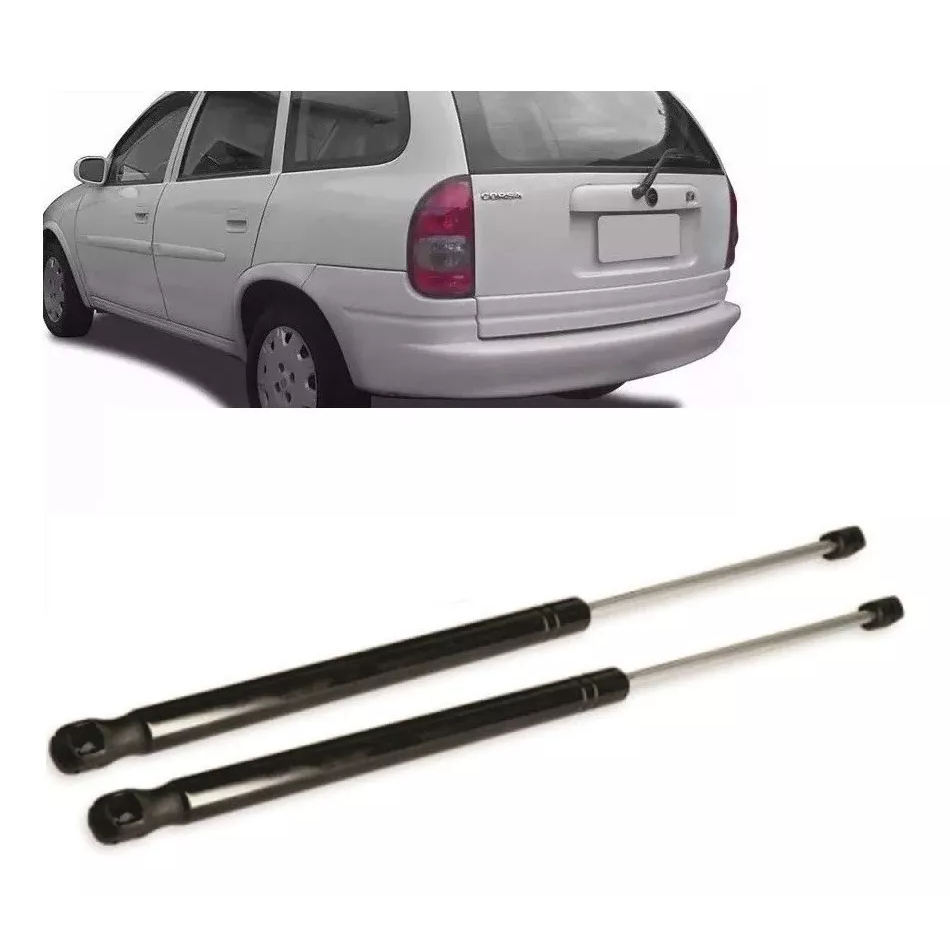 Par Amortecedor Tampa Traseira Porta Malas Corsa Wagon Wind 4 Portas