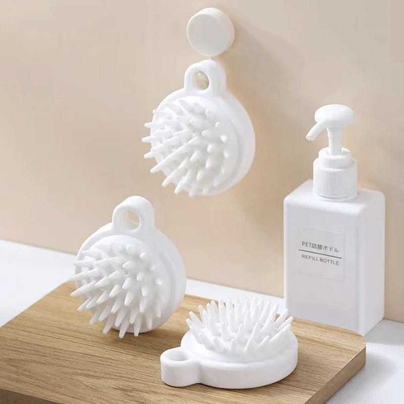Shampoo Japonês Pente De Massagem De Silicone Mão Ferramentas Couro  KL-032