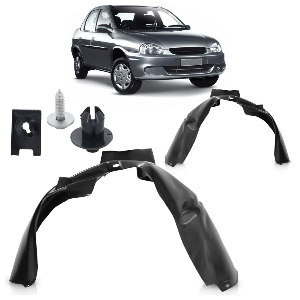 Kit Presilha + Parabarro Dianteiro Corsa 1994 1995 1996 1997 1998 1999 2000 2001 2002 Preto - Spare Parts and Accessories for Vehicles