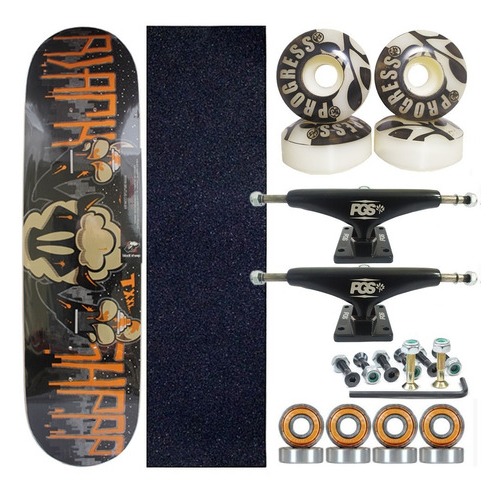 Skate Profissional Black Sheep completo pronto para andar para todas as idades