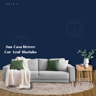 Tinta de Parede Azul Marinho 800ml Brasiplus Acrílica Fosca em Oferta na Shopee