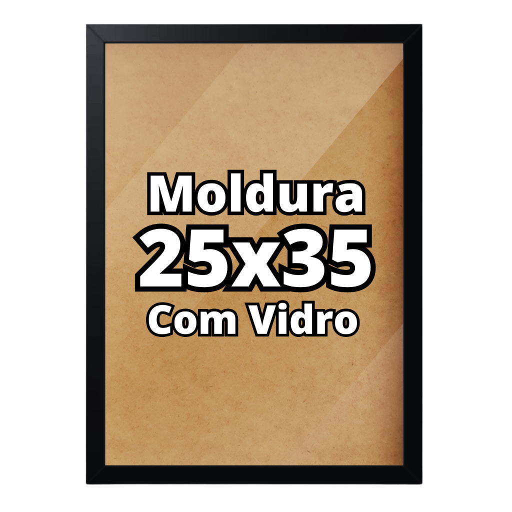 Moldura 25x35 C/ Vidro Parede em Oferta na Shopee