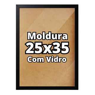 Moldura 25x35 C/ Vidro Parede em Oferta na Shopee