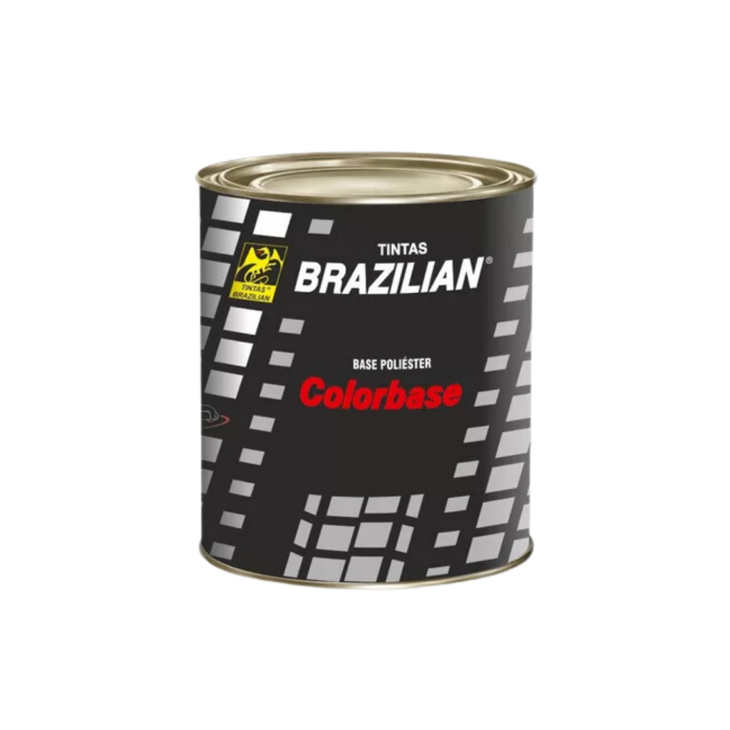 Tinta Base Poliéster Automotiva Prata Bari 900ml Brazilian em Oferta na Shopee