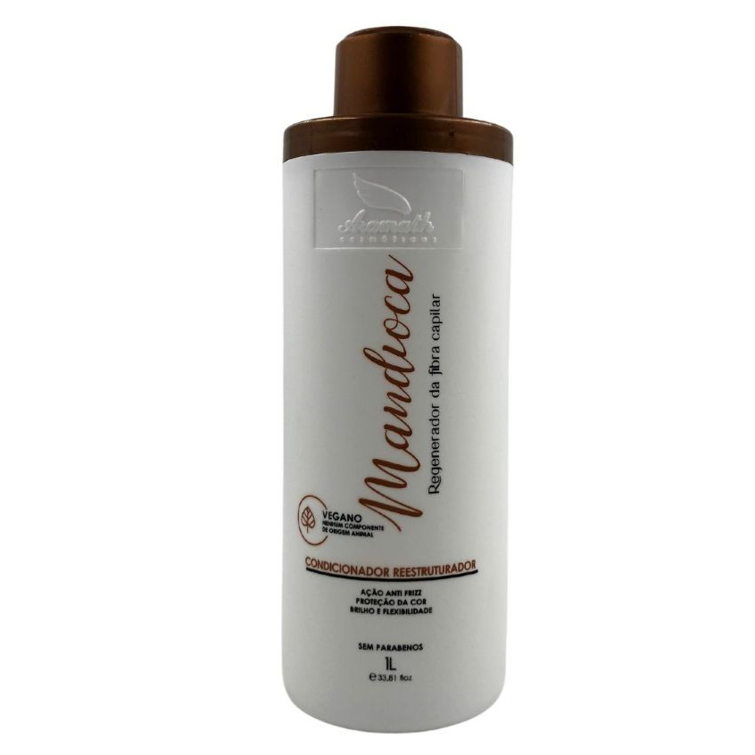 Condicionador Hidratante  Anti Frizz Mandioca Aramath 1 L