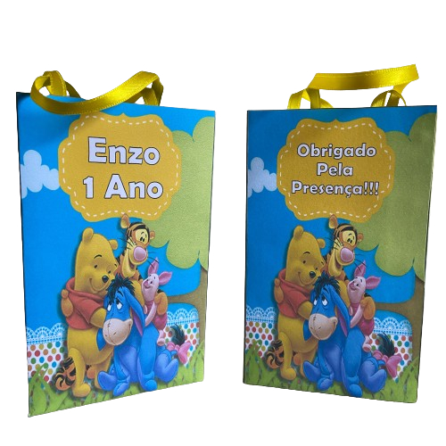 Sacolinha personalizada Ursinho poof 15 unidades