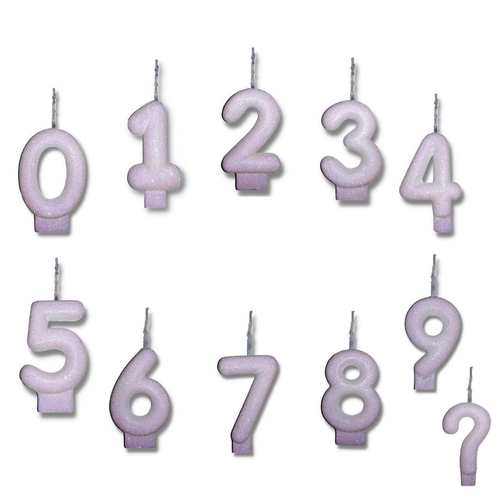Velas De Aniversário com 10 Números - Branco/Rosa/Azul 0 a 9 em Oferta na Shopee