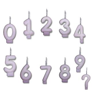 Velas De Aniversário com 10 Números - Branco/Rosa/Azul 0 a 9 em Oferta na Shopee