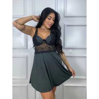 Camisola com Bojo Renda Feminina Soltinha Lingerie Luxo Dormir Soltinha Intima Moda Feminina em Oferta na Shopee