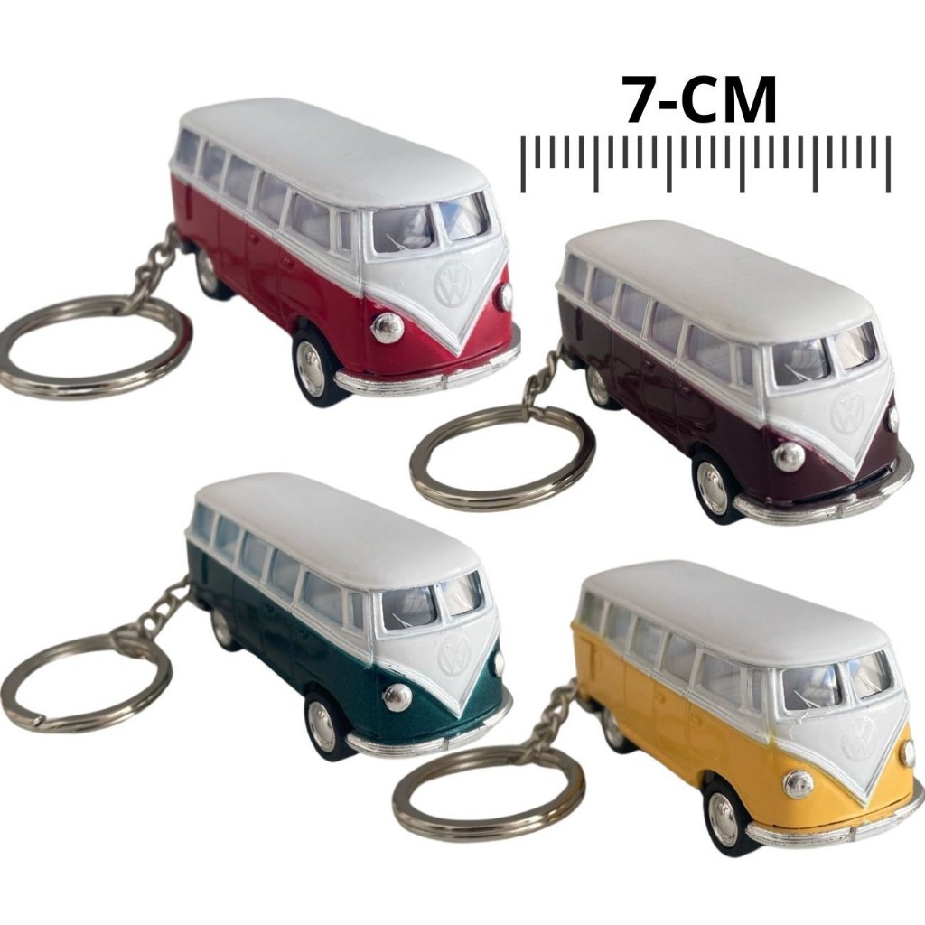 Carro Miniatura Chaveiro Kombi Escala 1/64 - 7-CM Carrinho Ferro Antigo