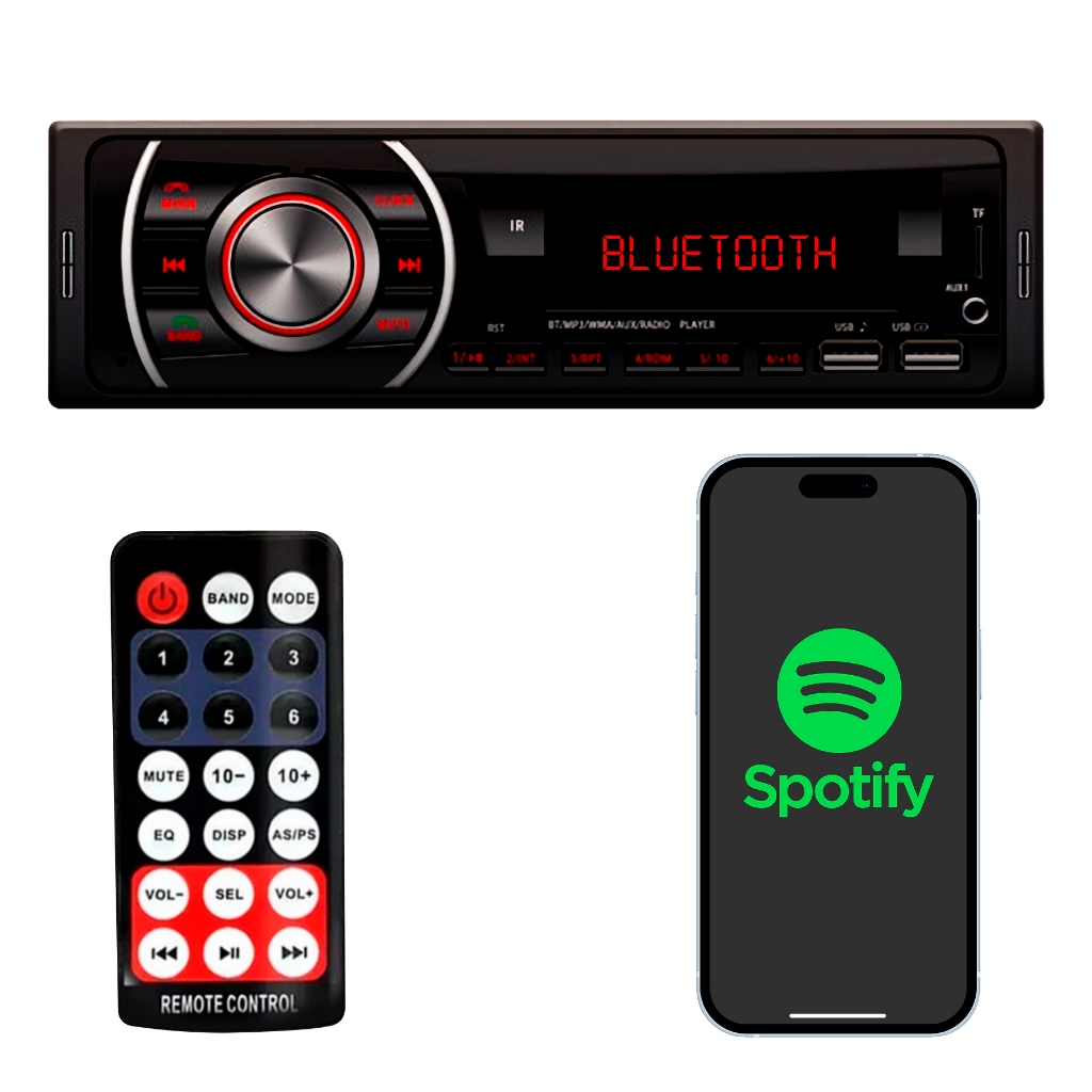 Som Automotivo Simples Bluetooth Mp3 Rádio Am/fm Usb Auxilia Espelhamento Musicas Chamadas em Oferta na Shopee