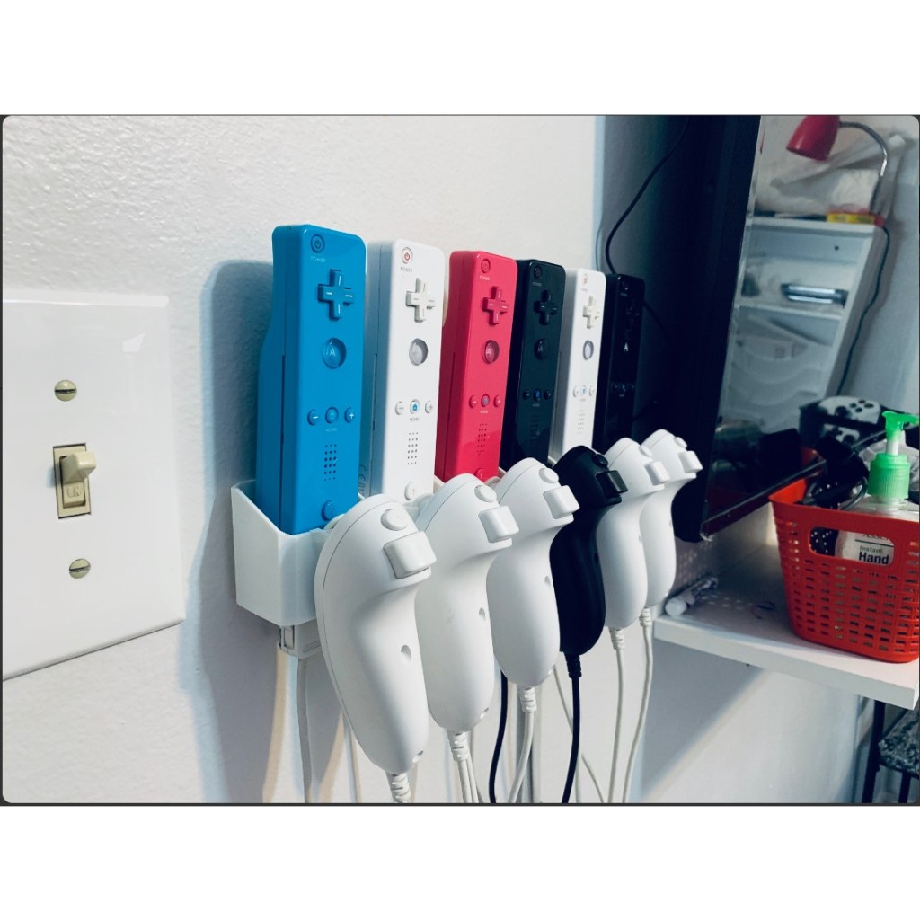 Suporte de Controle Duplo Nintendo Wii para parede | WiiMotes |