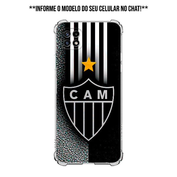 Capa Case Peronalizada Celular Inspirada Time Atlético Mineiro MG Galo