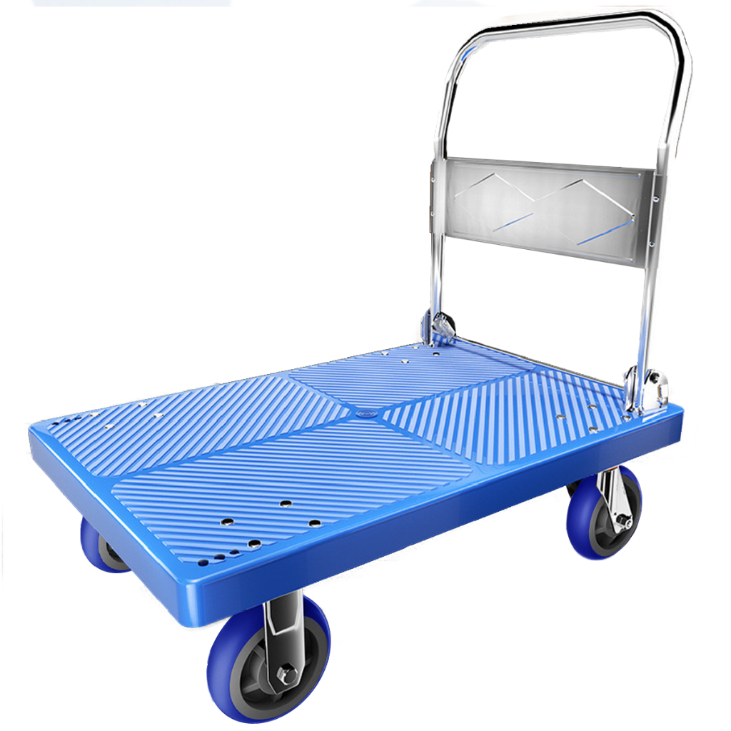 Carrinho 4 Rodas Plataforma de Carga Dobrável 300Kgs Reforçado em Oferta na Shopee