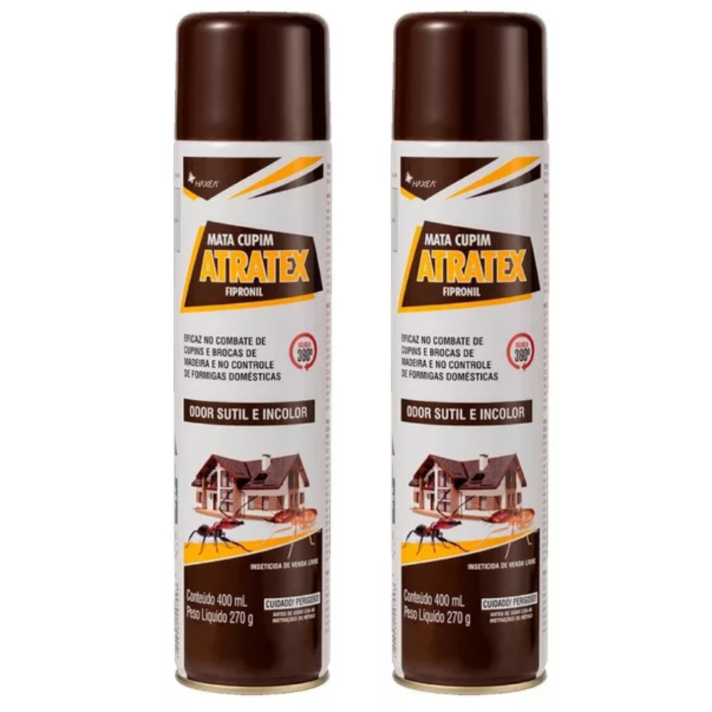 Cupincida Atratex Mata Cupim e Formiga Aerosol 400ml Kit Com 2un