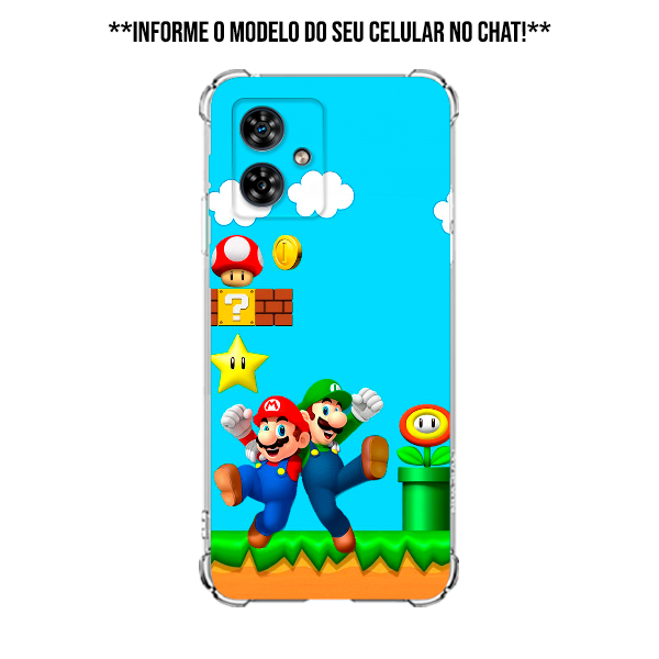 Case Capa Capinha Personalizada Super Mario Bross Nintendo Filme