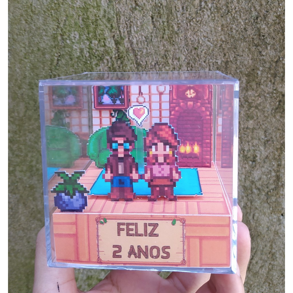 Cubo Diorama Stardew valley personalizável Monte sua casinha (LEIA A DESCRIÇÃO)