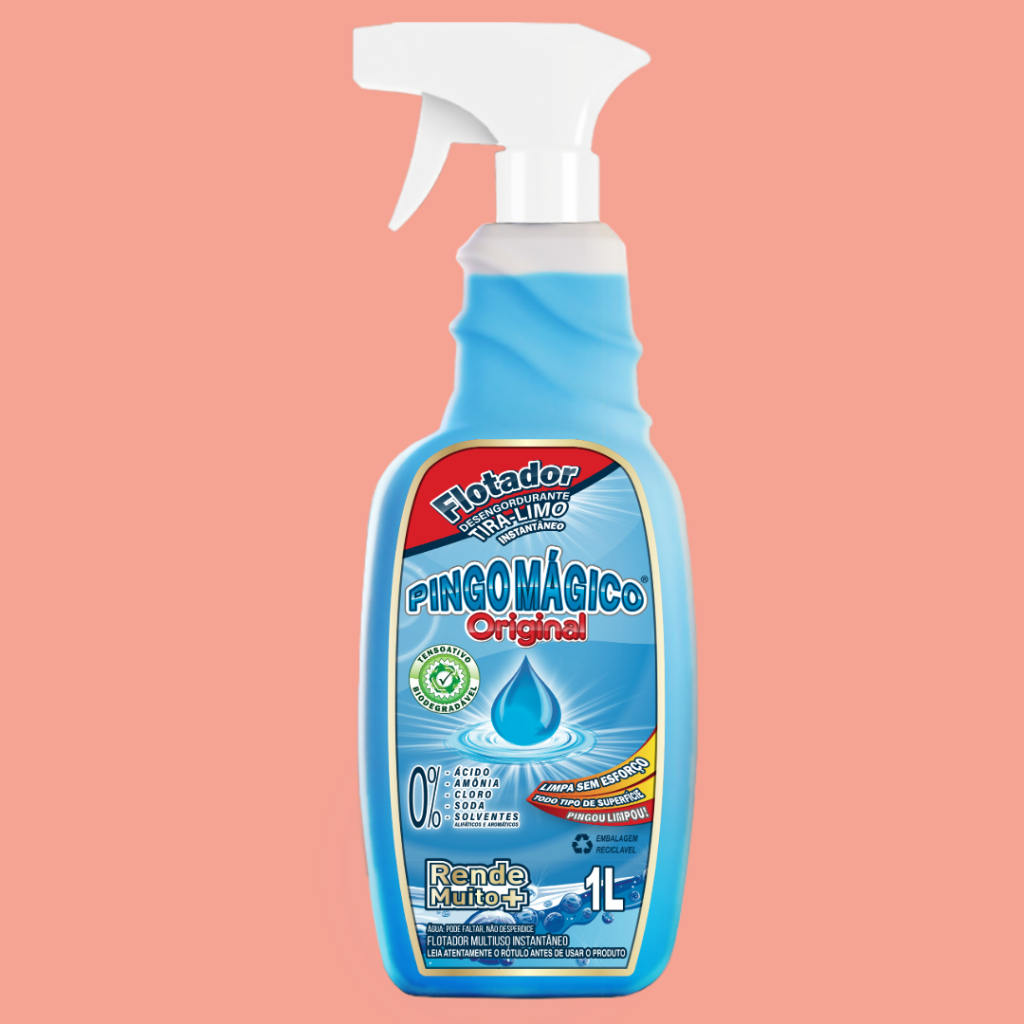 Limpa Box Limpa Vidro Pingo Mágico Original 1L - Flotador Limpeza Pesada  Sem Soda, Ácido, Cloro, Amõnia Nem Solventes