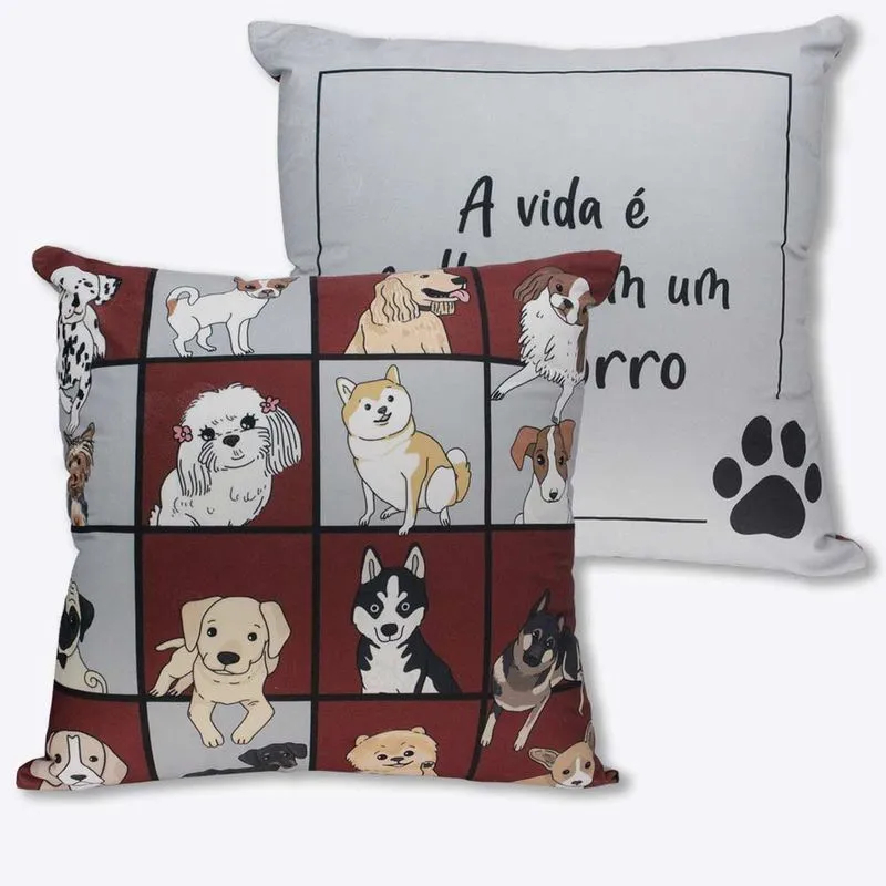 ALMOFADA DOGS CACHORROS ZONA CRIATIVA PETS