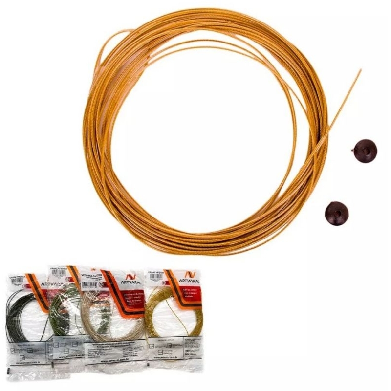 Kit Varal de Aço 15 metros Revestido PVC 1.65mm Casa Utilidades
