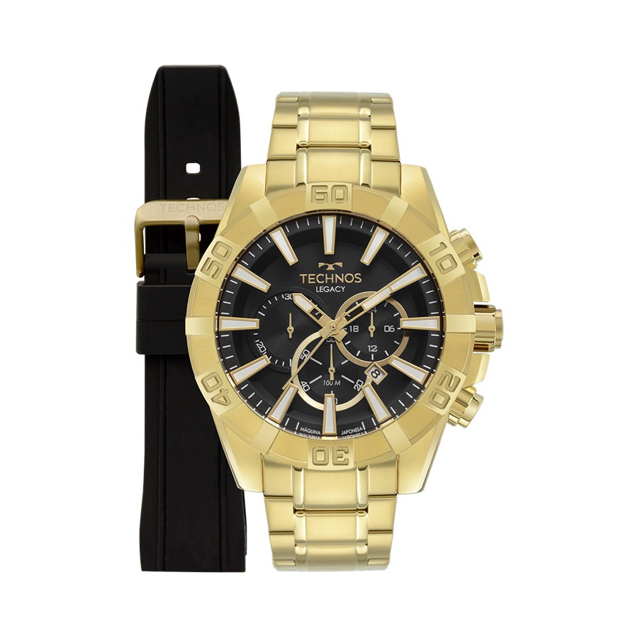 Relogio Technos Legacy Troca Pulseira Dourado Os2aajac/4p em Oferta na Shopee