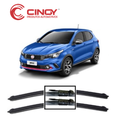 Par Palhetas Limpador De Parabrisa Dianteiro Para Fiat Argo ano 2017 2018 2019 2020 2021 2022 em Oferta na Shopee