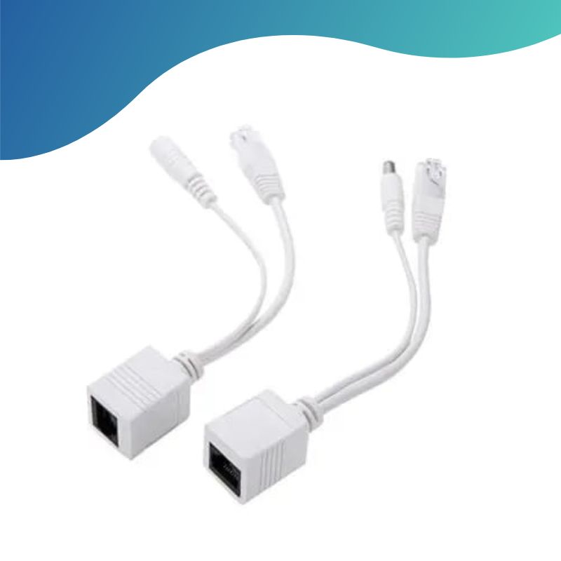 Cabo Adaptador Poe Injetor + Separador P/ Camera Ip Splitter
