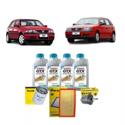 Kit Troca de Oleo E Filtros GOL Parati Saveiro Santana G2 G3 1.6 1.8 8V 15W40 Castrol revisão VW