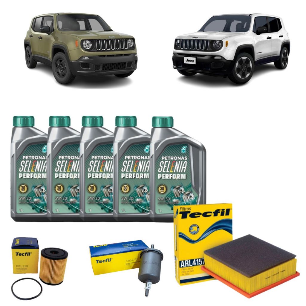 Kit Troca De Oleo Fiat Toro Jeep Renegade 1.8 Flex 5w30 Selenia Petronas Sintetico revisão original 2014 2015 2016 2017 2018 2019 2020 2021 2022 2023 em Oferta na Shopee