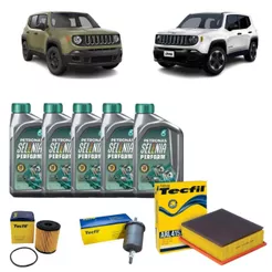 Kit Troca De Oleo Fiat Toro Jeep Renegade 1.8 Flex 5w30 Selenia Petronas Sintetico revisão original 2014 2015 2016 2017 2018 2019 2020 2021 2022 2023