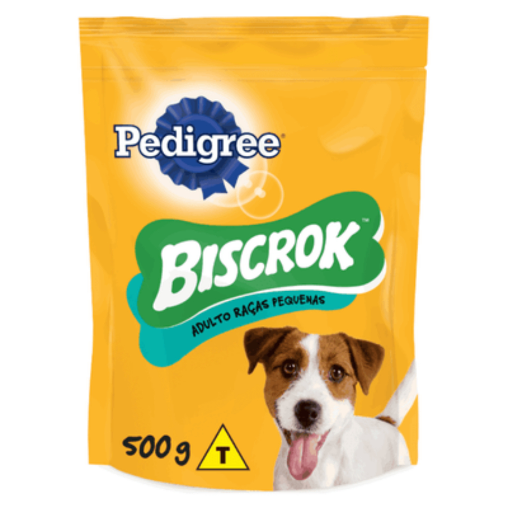 Petisco Biscrok Raças Pequenas 500g Biscoito para Cães Snack Crocante Alta Palatabilidade