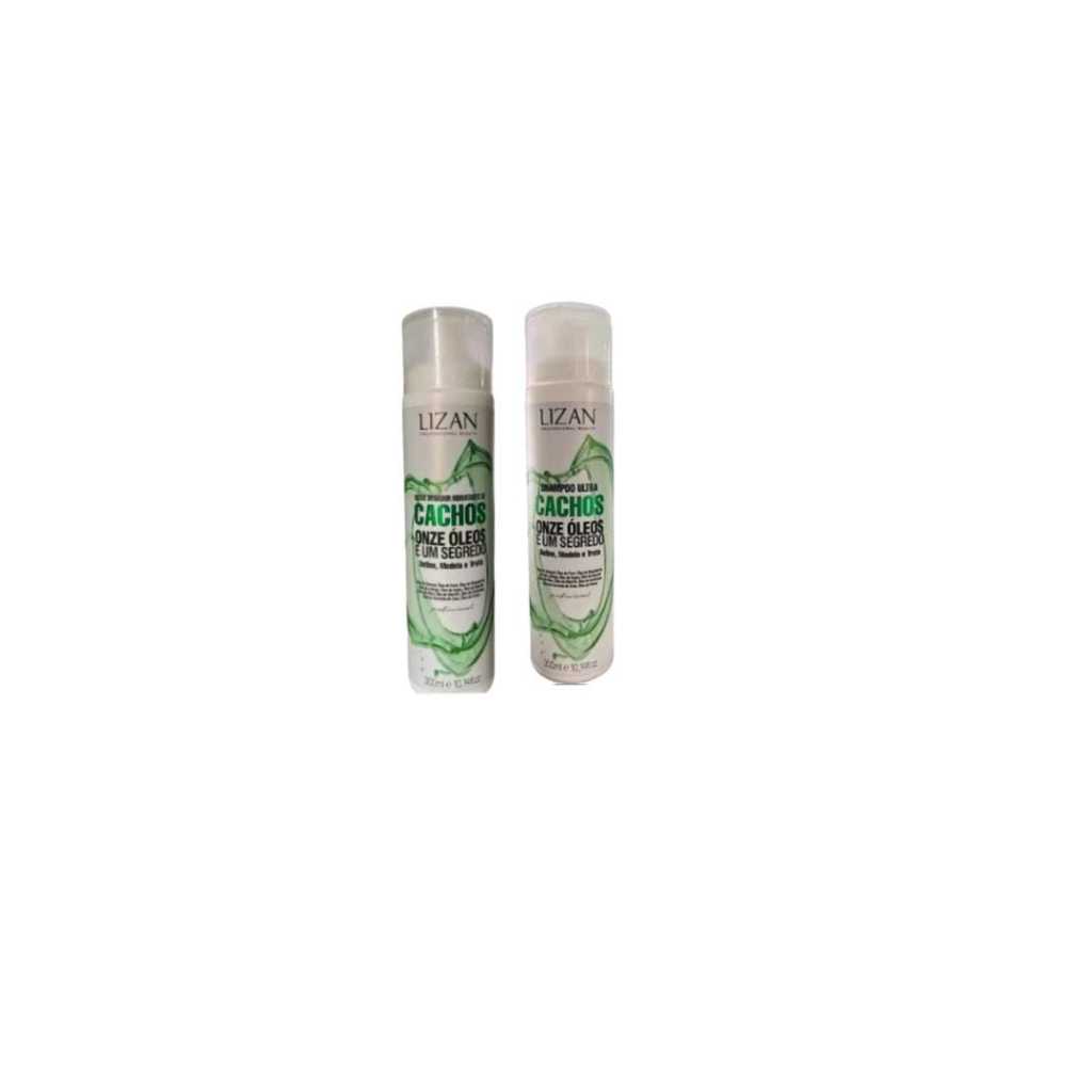 KIT LIZAN ONZE OLEOS DE CACHOS COM 1 SHAMPOO 1 ULTRA ATIVADOR 300ML