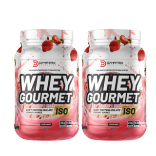 Kit 02 Whey Protein Gourmet Isolado 900g Whay Wey Proteico Proteina Suplemento