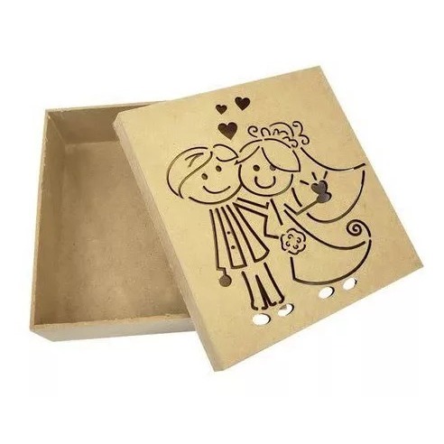 kit 10 caixinhas personalizadas com noivinhos 7x7x5 cm convite para padrinhos de casamento caixinha em mdf cru lembrancinha casamento noivado madinha padrinho bem casado porta bom bom tercinho chocolate festa cartorio