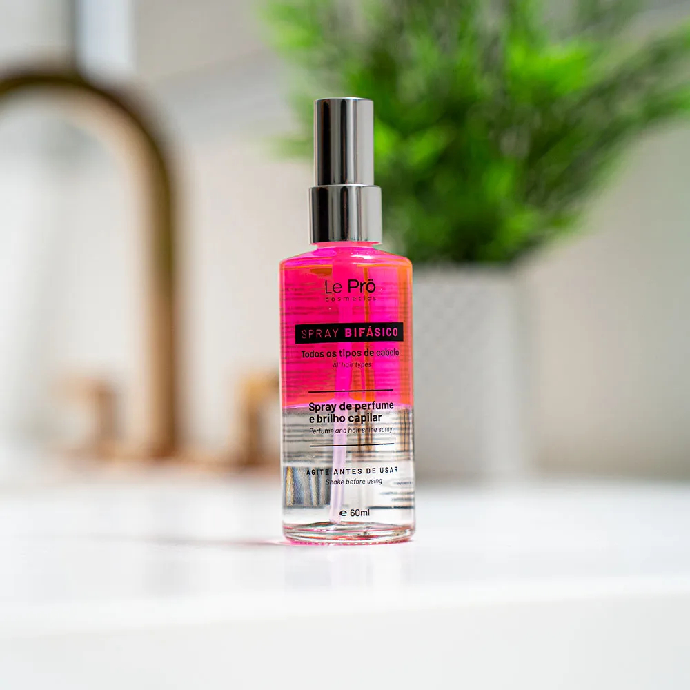 Spray Bifásico Brilho e Perfume - Le Pro Cosmetics em Oferta na Shopee
