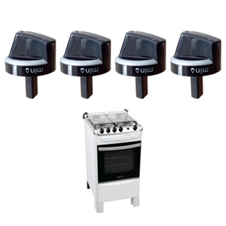 Kit 4 Botões Manípulos Mín. E Máx. Fogão Atlas New Fastcook 100% ORIGINAIS em Oferta na Shopee