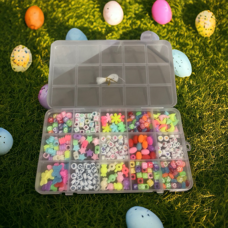 Kit Miçanga Infantil Para Pulseira Colar Maleta Miçangas  NS-4420