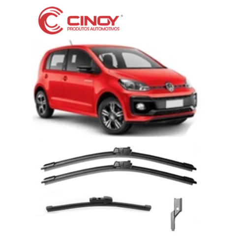 Kit 3 Palhetas Limpador De Parabrisa Dianteiro +traseiro Especifica Up 2014 2015 2016 2017 2018 2019 em Oferta na Shopee