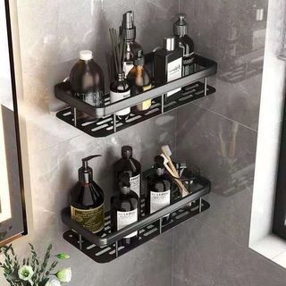 Prateleira Banheiro Shampoo, Organizador de Sabão Suporte Adesivo para Parede para Cozinh…