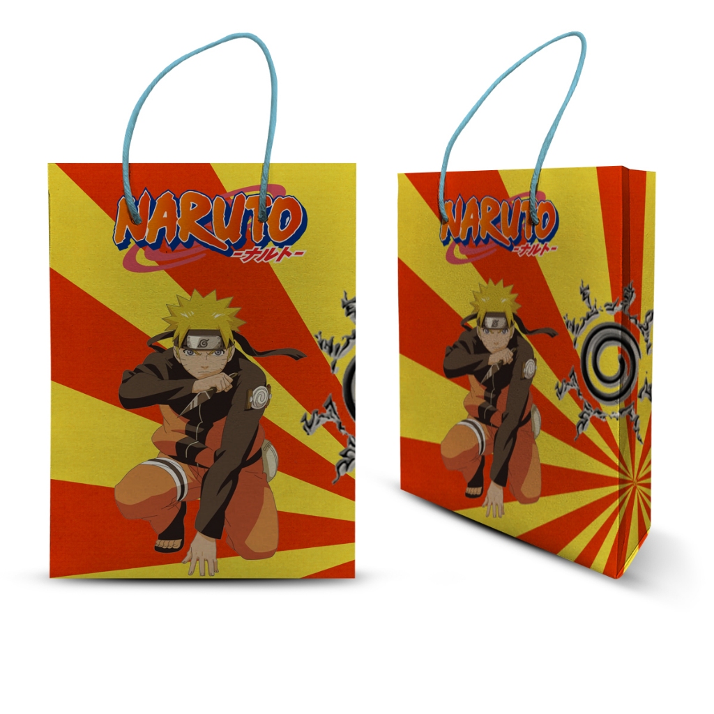 10 SACOLINHA SURPRESA TEMA NARUTO PERSONALIZADA LEMBRANCINHAS PARA FESTA