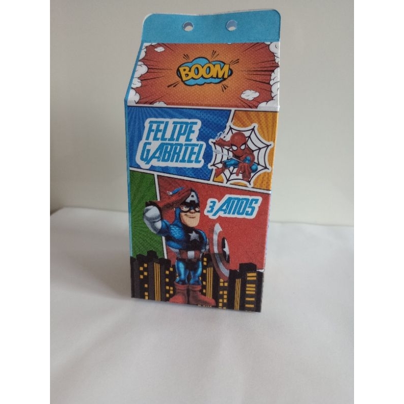 10 Caixa Milk e 10 Caixa Pirâmide Lembrancinha Personalizada- Aniversário e festas infantil - fazemos em todos os temas.