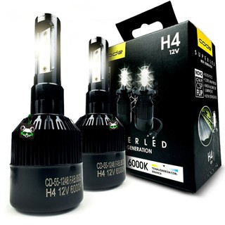 Kit Par Lâmpada Super Led New CSP Flip 3200 Lúmens  6000K Encaixe H4 em Oferta na Shopee