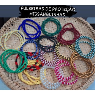 PULSEIRAS DE PROTEÇÃO DOS ORIXÁS TAMANHO ATE 20CM SOB-ENCOMENDAS em Oferta na Shopee