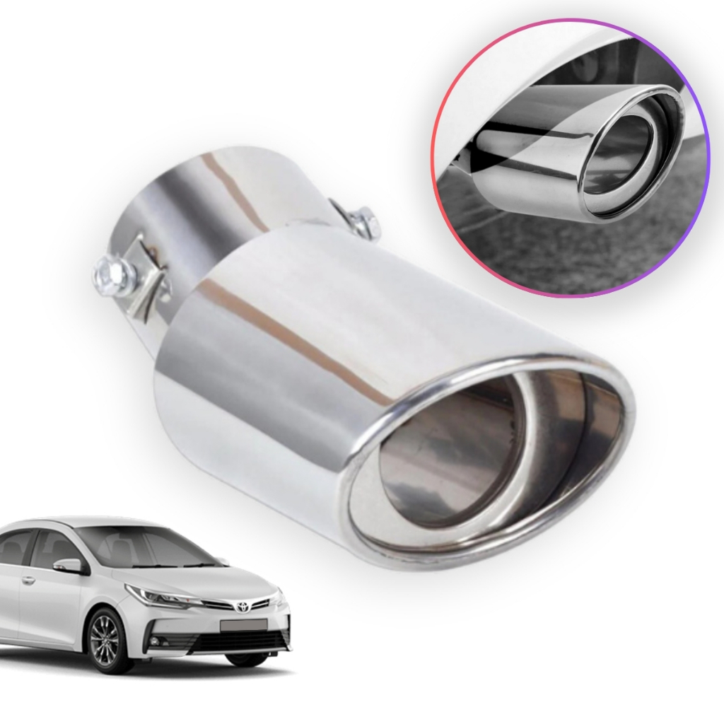 Ponteira Universal da Saída/Silenciador de Cano de Descarga em Aço Inoxidável para Traseira de Carro
