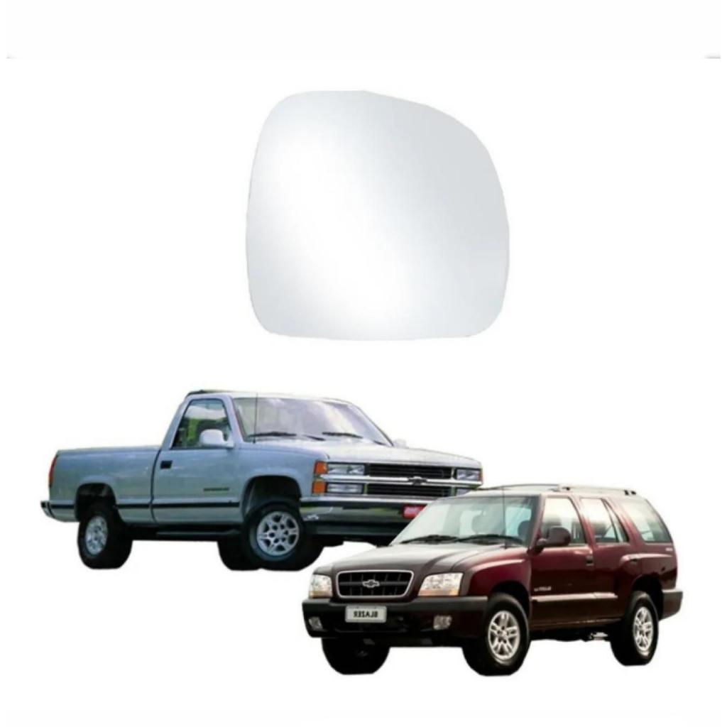 Lente Espelho Retrovisor S10/ Blazer/ Silverado 97/ 11 Lado  Esquerdo