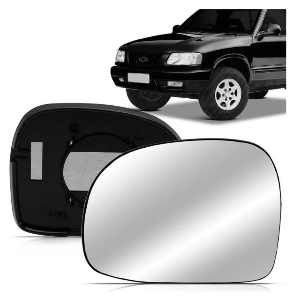 Lente Base Espelho Retrovisor S10 Lado Esquerdo 1995 Á 2011..