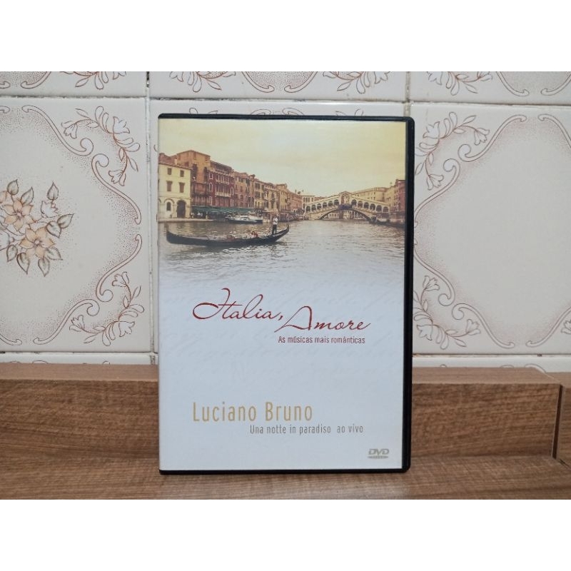Dvd Músicas Itália, Amore As Músicas Mais Românticas (Luciano Bruno) - Original