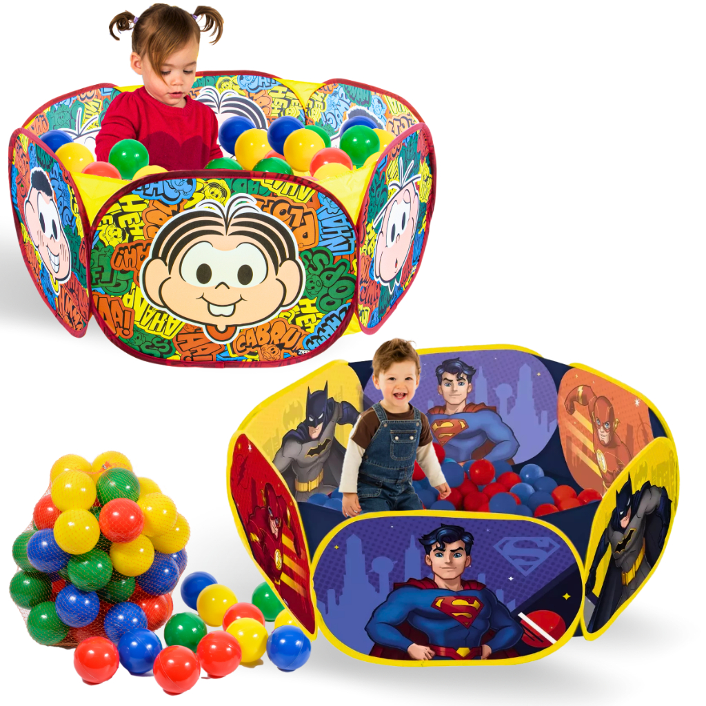 Piscina Infantil Com 100 Bolinhas Menino Menina