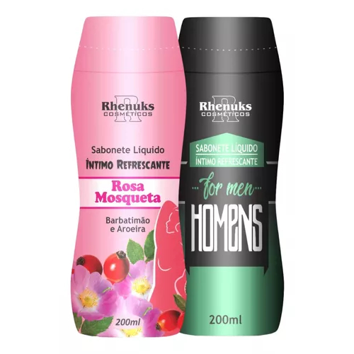 Kit Sabonete Íntimo Rosa Mosqueta E For Men 200ml