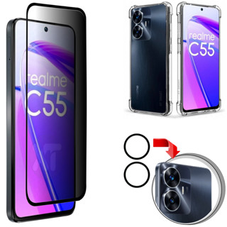 Película Privacidade para Realme C55 | Películas da Câmera individual 3D | Capa Capinha